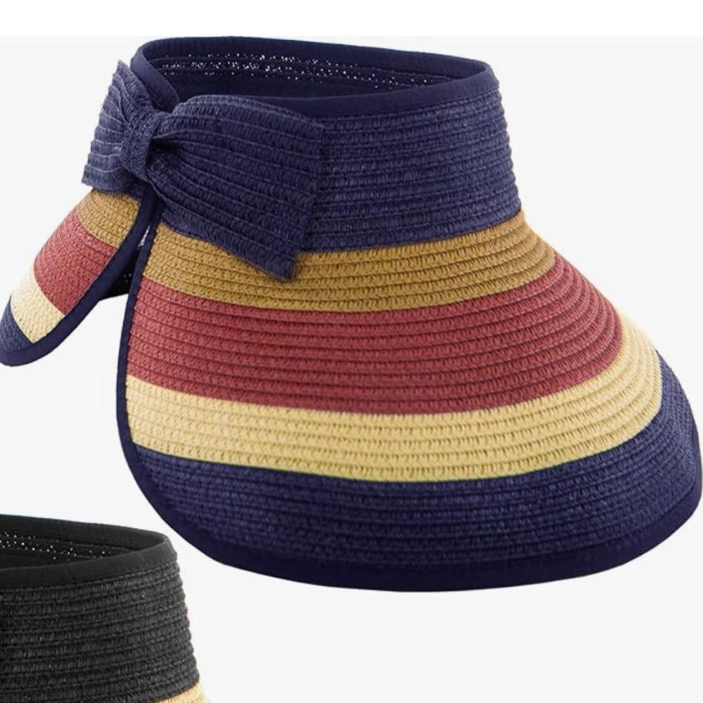 Funky Junque Roll Up Visor Bundle: Stripe